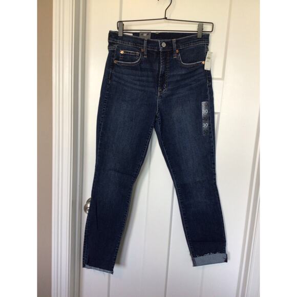 GAP Denim - NWT Gap Women's Denim True Skinny High‎ Rise Jeans Dark Wash Blue Size 30/10R